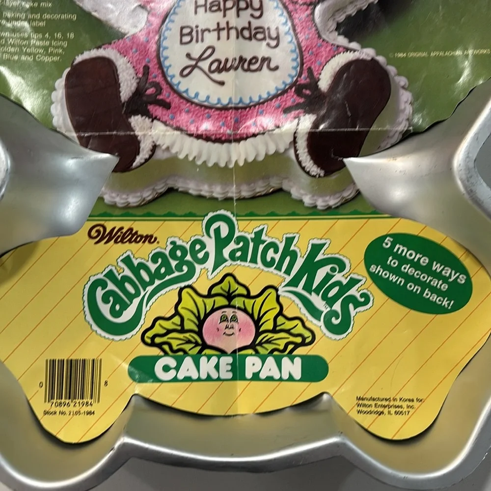 Vintage 1984 Wilton Cabbage‎ Patch Kids Cake Pan 2105-1984